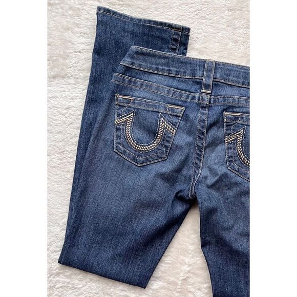 True Religion Straight Distressed Jeans, Size 26 - Picture 13 of 14